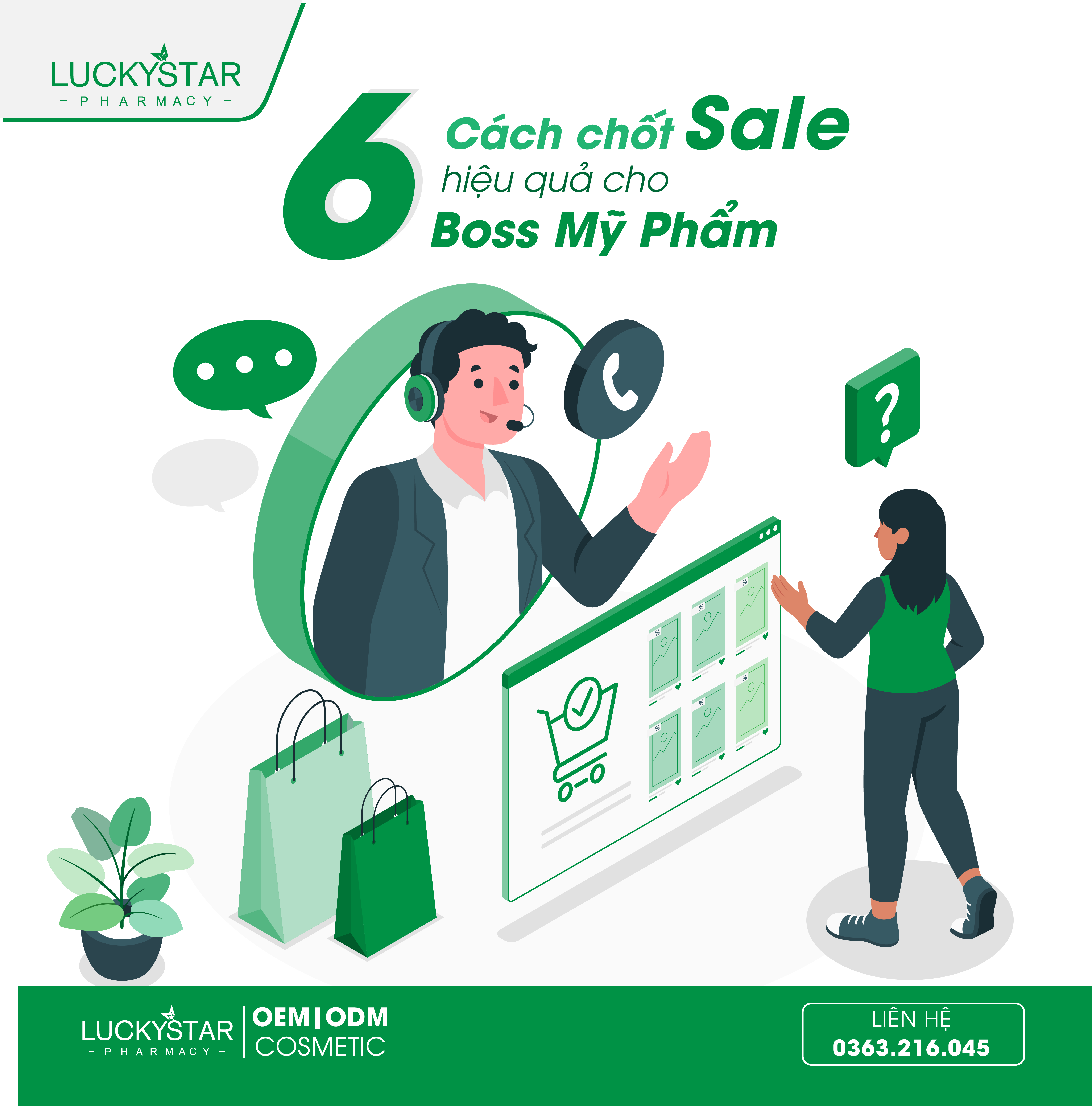 6 CÁCH CHỐT SALE HIỆU QUẢ CHO BOSS MỚI KINH DOANH MỸ PHẨM